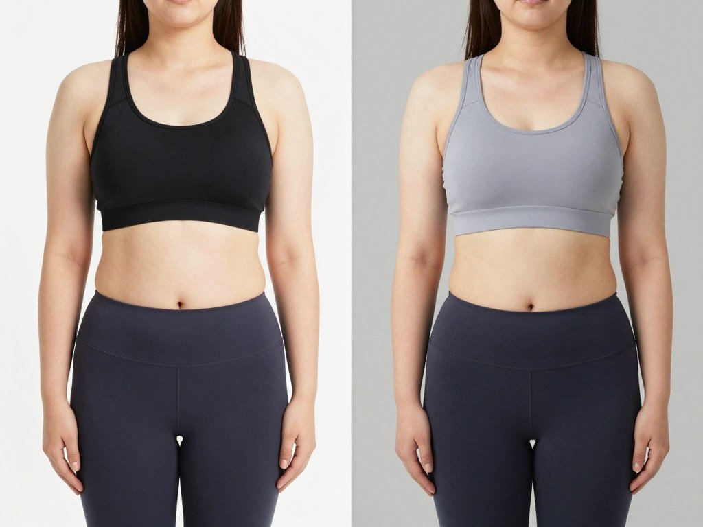 Before and after comparison of keto diet weight loss results