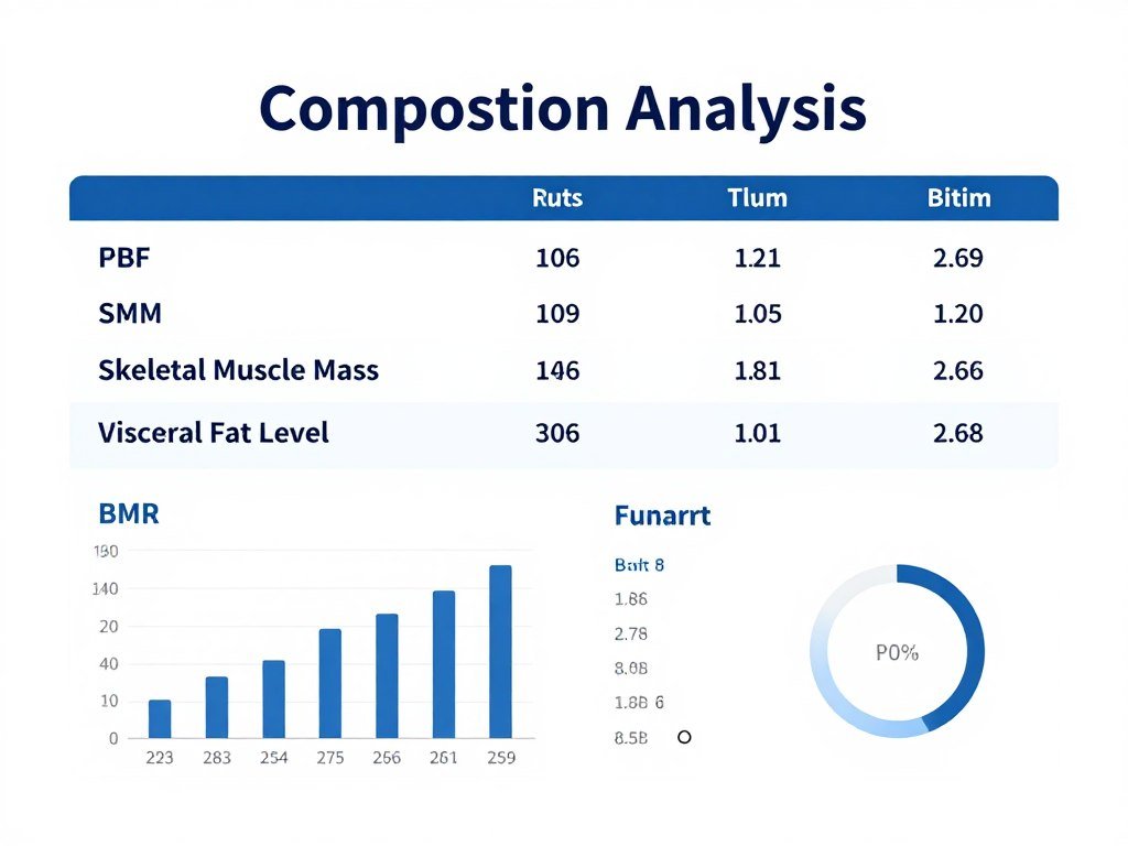 Body composition scan showing key metrics for Skinny Fat Survival Guide