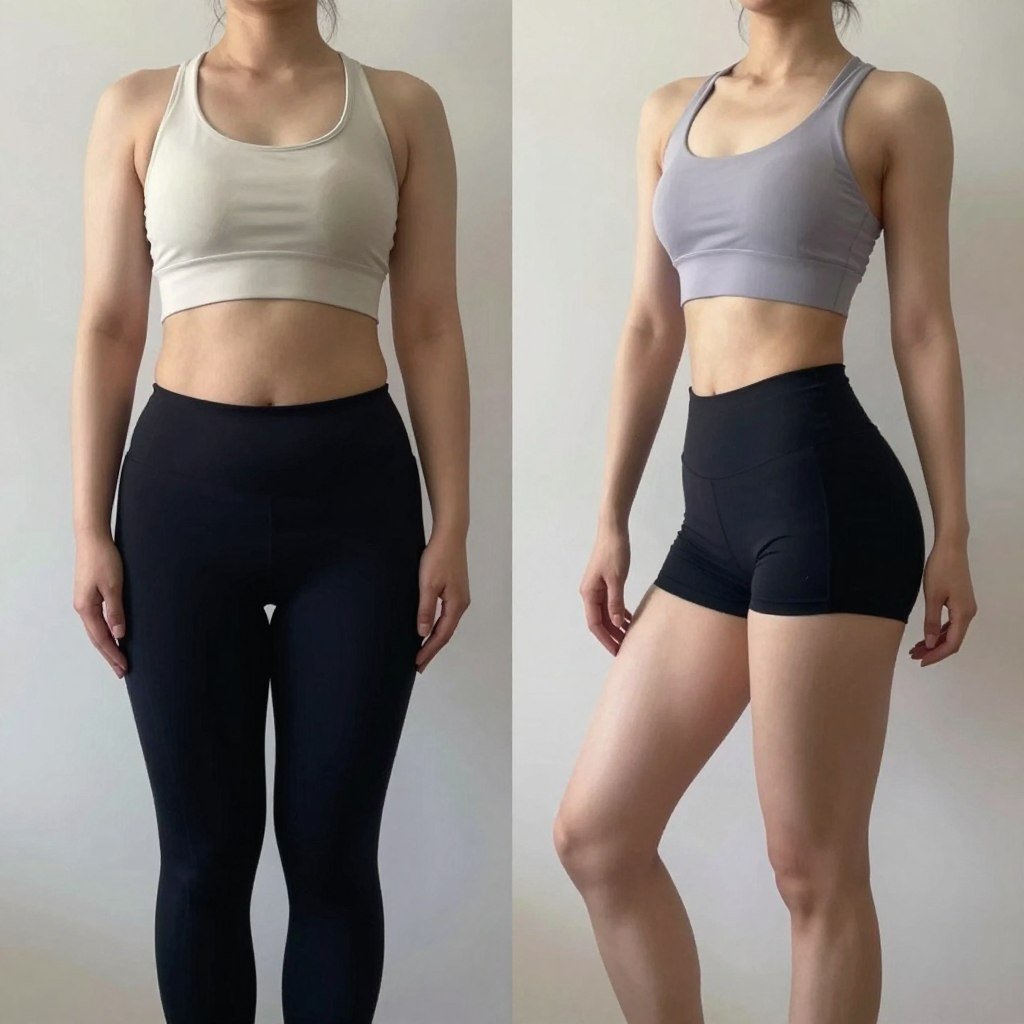 Comparison of two women with same weight but different muscle mass for Skinny Fat Survival Guide