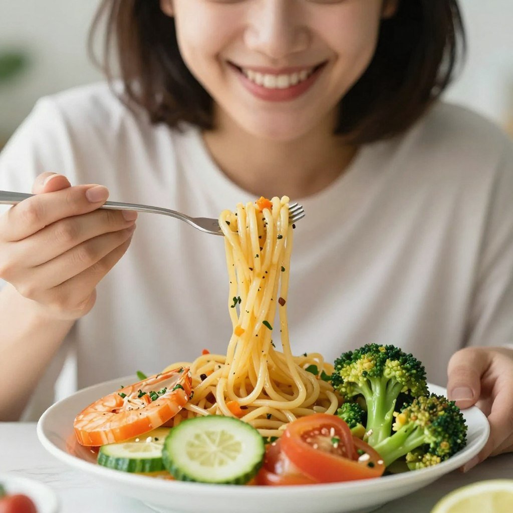 Person enjoying delicious Custom Keto Diet foods they love