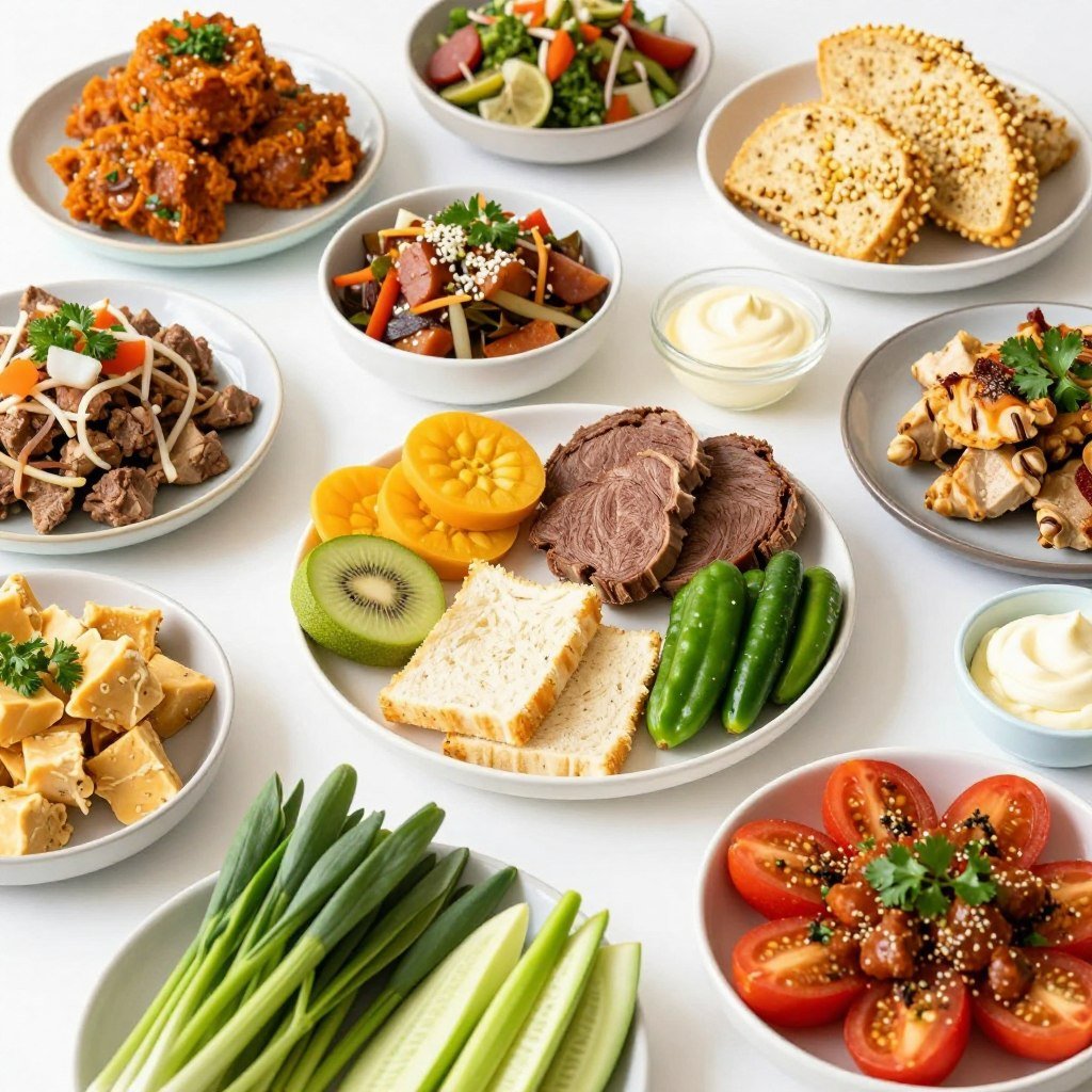 Variety of delicious foods on a Custom Keto Diet